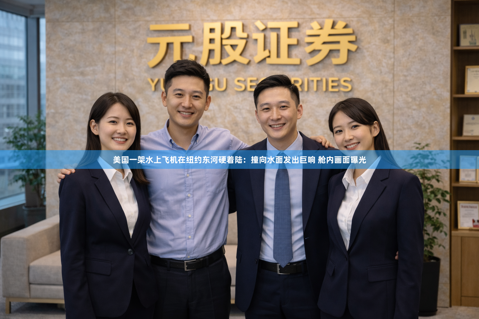 美国一架水上飞机在纽约东河硬着陆：撞向水面发出巨响 舱内画面曝光