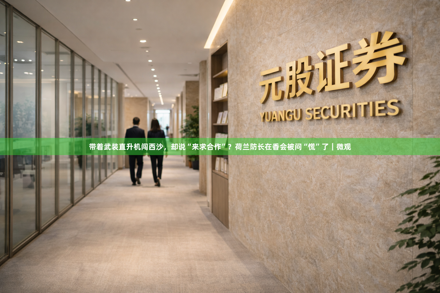 带着武装直升机闯西沙，却说“来求合作”？荷兰防长在香会被问“慌”了｜微观